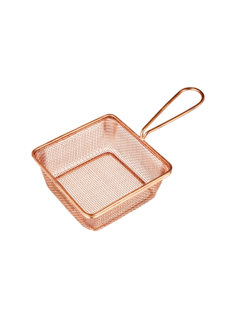 

SONG BIRD Copper-Plated Square Medium Mesh Basket