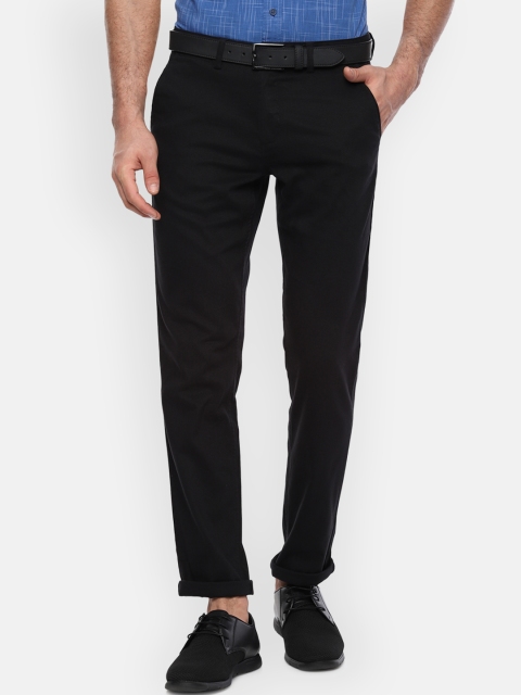 

Louis Philippe Sport Men Black Slim Fit Solid Regular Trousers
