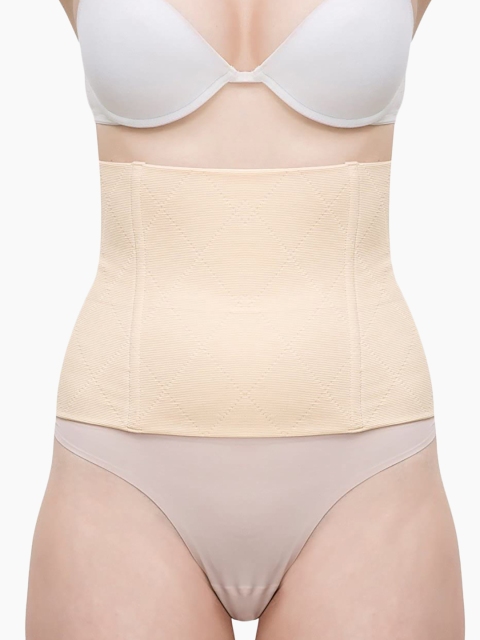 

Laceandme Women Nude-Coloured Self Design Tummy Shapewear Belt 9831