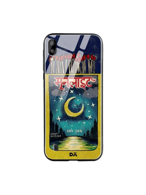 

DailyObjects Blue & Yellow Moonlight Matchbox Samsung Galaxy M10 Glass Case