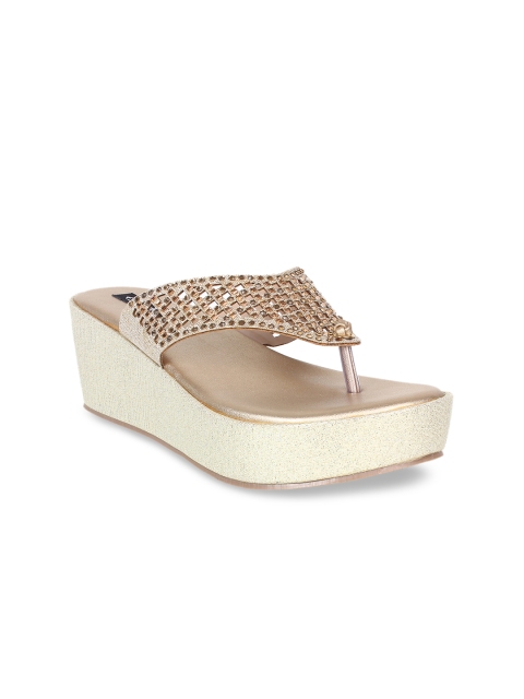 

Sherrif Shoes Women Gold-Toned Embellished Heels