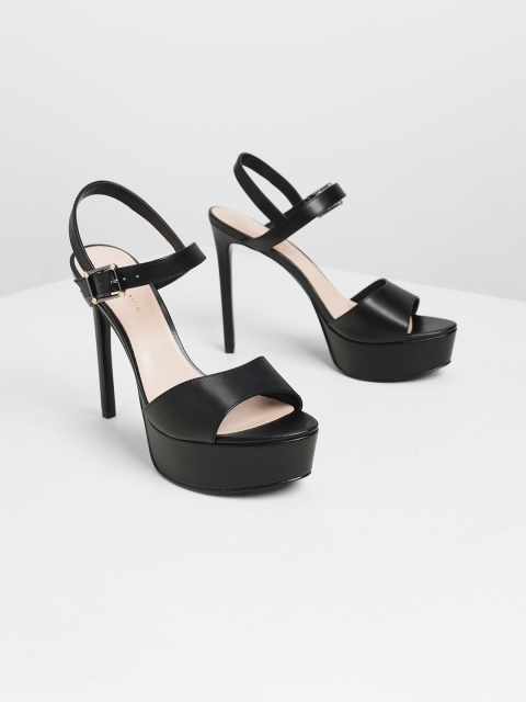 

CHARLES & KEITH Women Black Solid Stilletoes