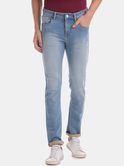 

Flying Machine Men Blue Skinny Fit Mid-Rise Clean Look Stretchable Jeans