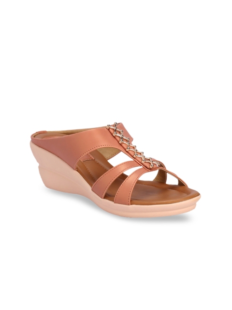 

Khadims Women Pink Embellished Wedges