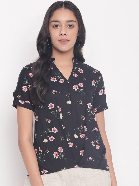 

Miss Grace Women Black Printed Top
