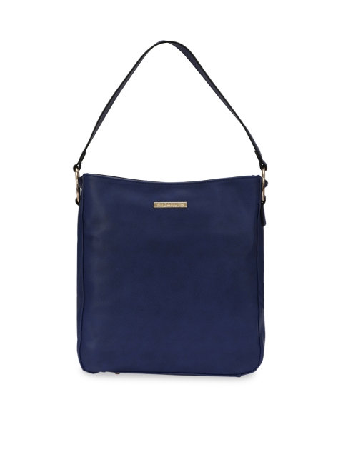 

Sugarush Blue Solid Hobo Bag