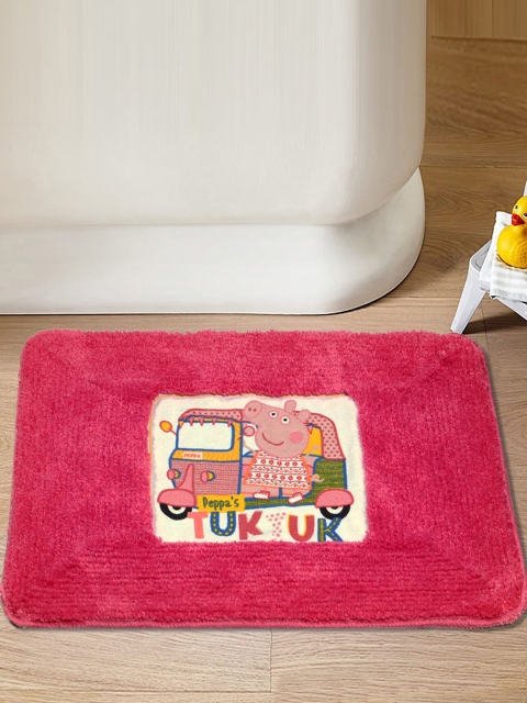 

Saral Home Pink Peppa Pig Printed Anti-Slip Bath Rug