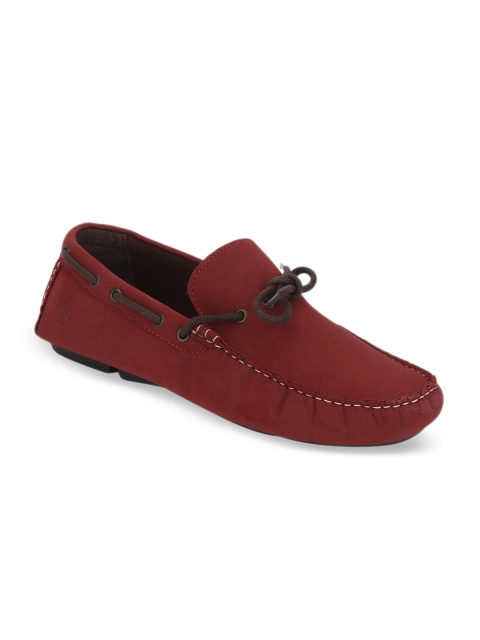 

Bond Street By Red Tape Men Red Solid Driving Shoes