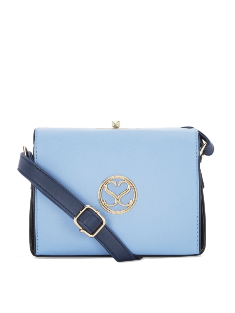

Sugarush Women Peach Solid Sling Bag, Blue