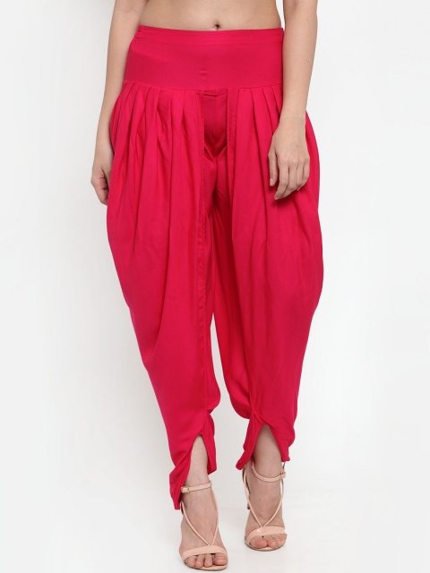 

Just Wow Women Pink Solid Dhoti Pants