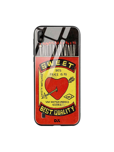 

DailyObjects Yellow & Red Sweet Matchbox Samsung Galaxy M10 Glass Case