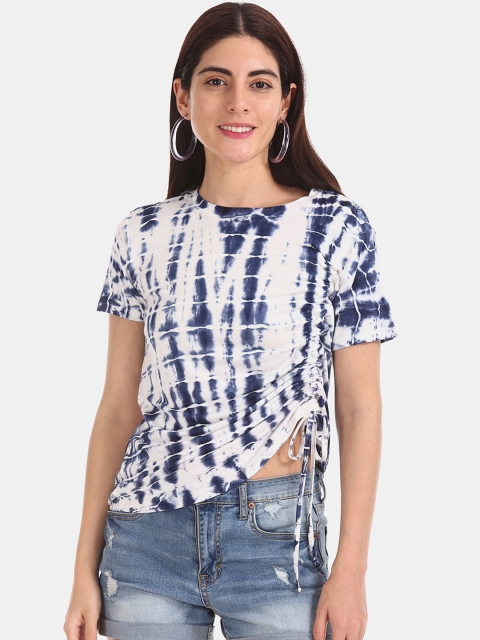 

Aeropostale Women Blue Dyed Top