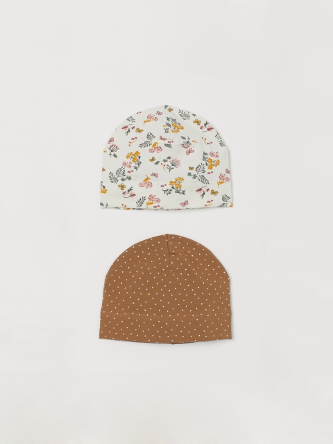 

H&M Kids 2-Pack Jersey Hats, White