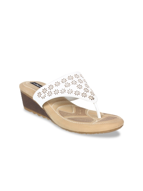 

Sherrif Shoes Women White Solid Wedges