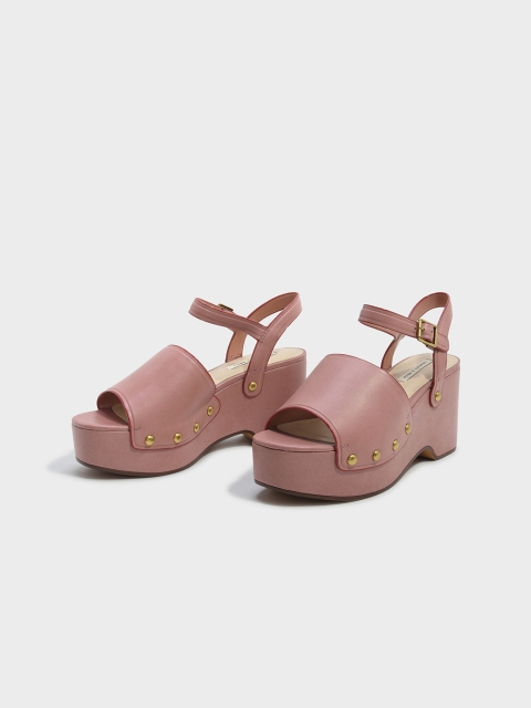 

CHARLES & KEITH Women Pink Solid Heels
