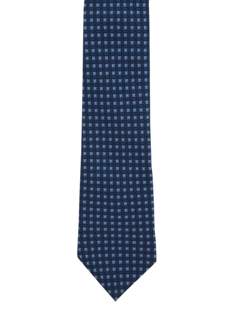 

Louis Philippe Navy Blue Woven Design Broad Tie