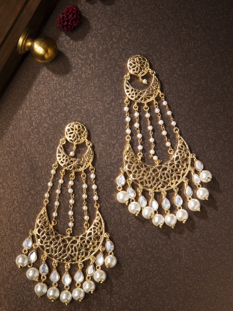 

Rubans Gold-Toned Classic Drop Earrings