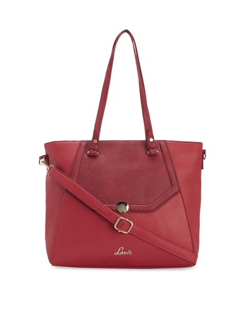 

Lavie Red Solid Shoulder Bag