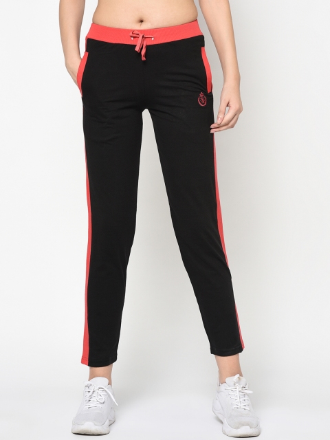 

FEMEA Women Black Solid Slim-Fit Track Pants