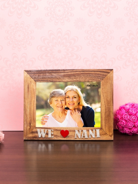 

Golden Peacock Brown We Love Nani Wooden Table-Top Photo Frame