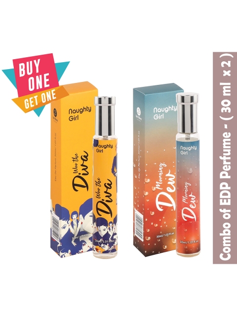 

Naughty Girl Pack of 2 Edp Woo The Diva & Morning Dew Perfumes, Multi