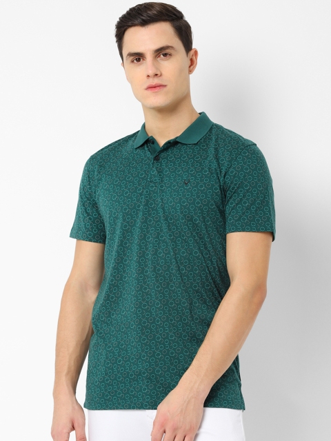 

Solly Sport Men Green Printed Polo Collar T-shirt