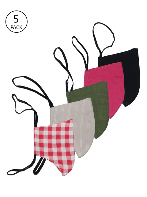 

The Vanca Unisex Pack of 5 Reusable 3-Ply Outdoor Masks, Multi