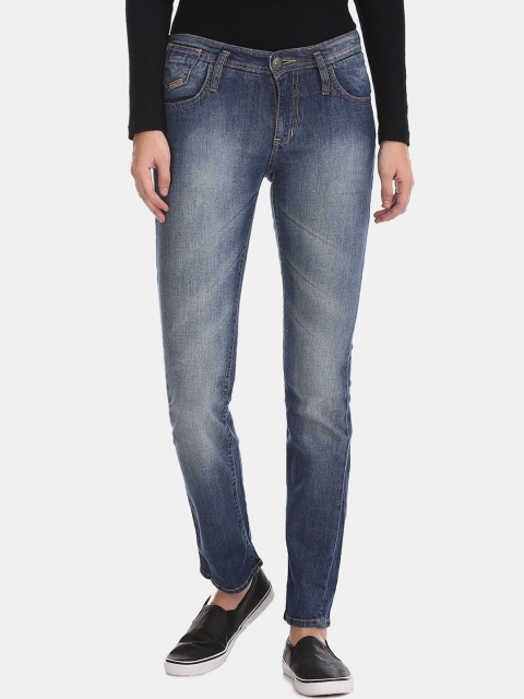 

Flying Machine Women Blue Skinny Fit Low-Rise Clean Look Stretchable Jeans