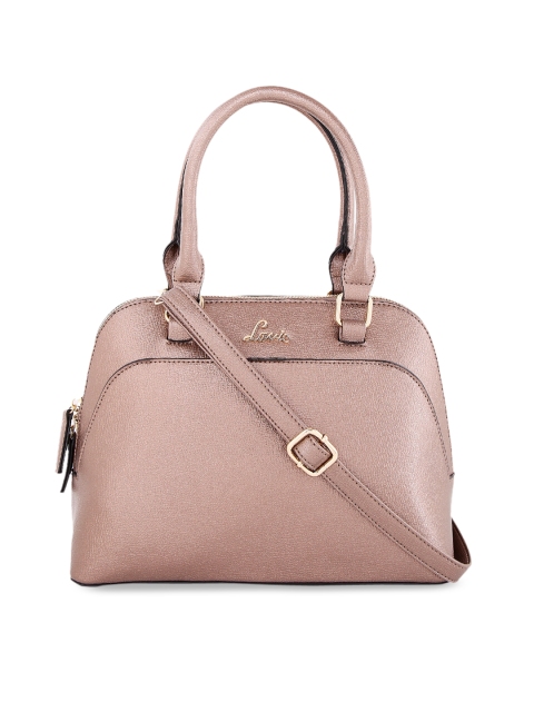 

Lavie Muted Gold-Toned Textured Handheld Bag
