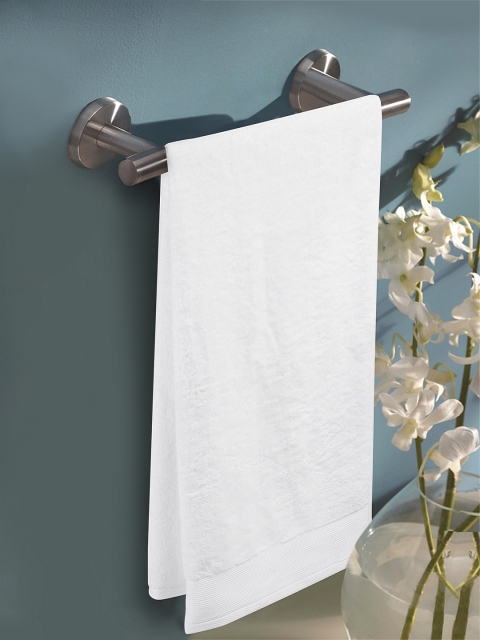 

Trident White Solid Luxury 650 GSM Quick-Dry Bath Towel