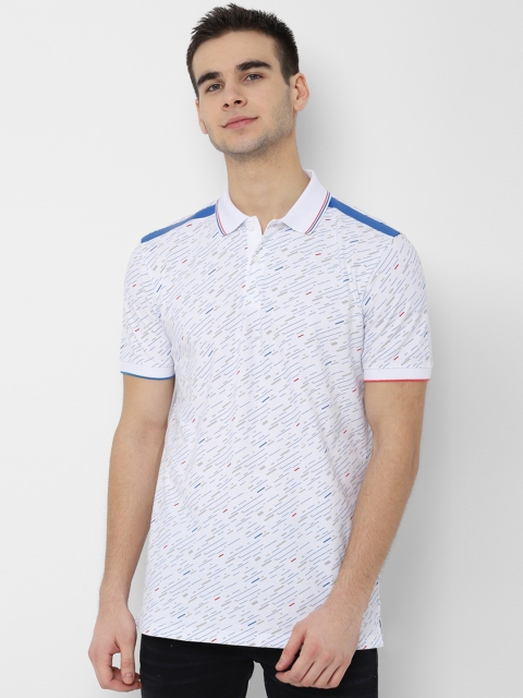 

Allen Solly Sport Men White Printed Polo Collar T-shirt