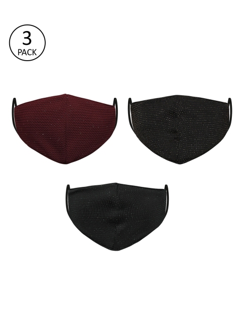 

Fame Forever by Lifestyle Kids 3 Pcs 3 Ply Protective Outdoor Face Masks, Maroon