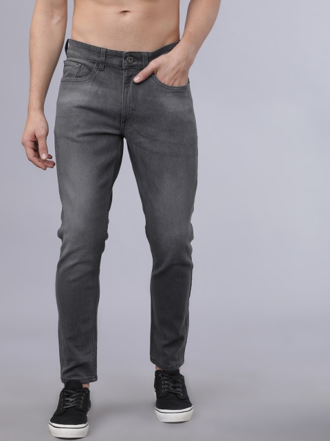 

Horsefly Men Charcoal Grey Tapered Fit Mid-Rise Clean Look Stretchable Jeans