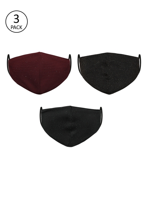 

Fame Forever by Lifestyle Girls Pack Of 3 3-Ply Reusable Outdoor Masks, Assorted