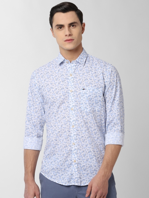 

Peter England Casuals Men Blue Slim Fit Printed Casual Shirt