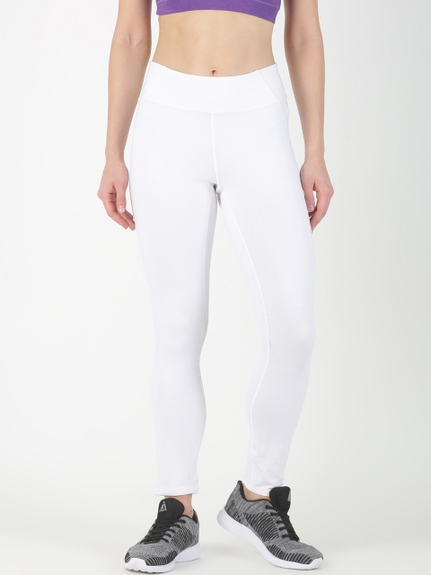 

Soul Space Women White Solid Tights