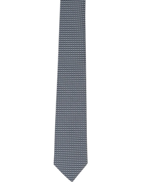 

Louis Philippe Men Navy Blue Woven Design Broad Tie