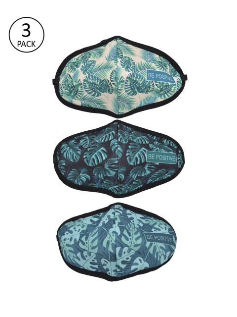 

SWAYAM Unisex Pack Of 3 4-Ply Reusable Outdoor Masks, Assorted