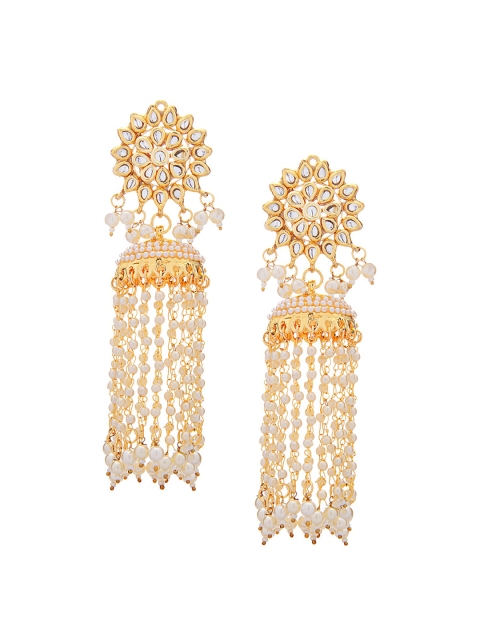 

Rubans Gold-Plated Handcrafted Jhumkas