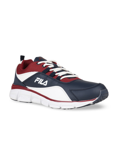 

FILA Men Navy Blue & White Colourblocked NIZACA Running Shoes