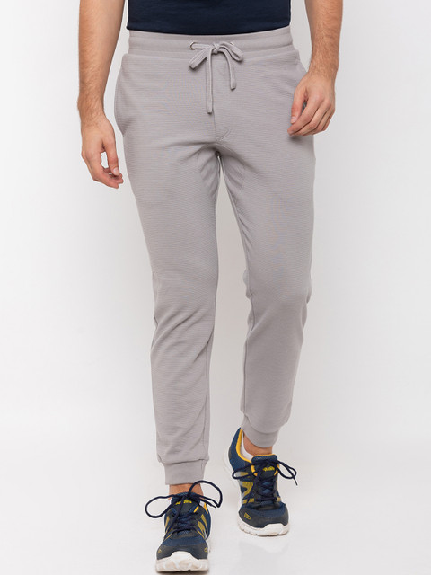 

Globus Men Grey Slim Fit Solid Joggers