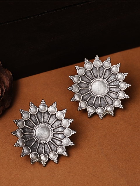 

Rubans Silver-Toned Classic Studs