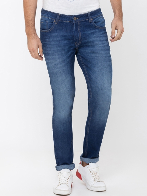 

Globus Men Blue Skinny Fit Mid-Rise Clean Look Jeans