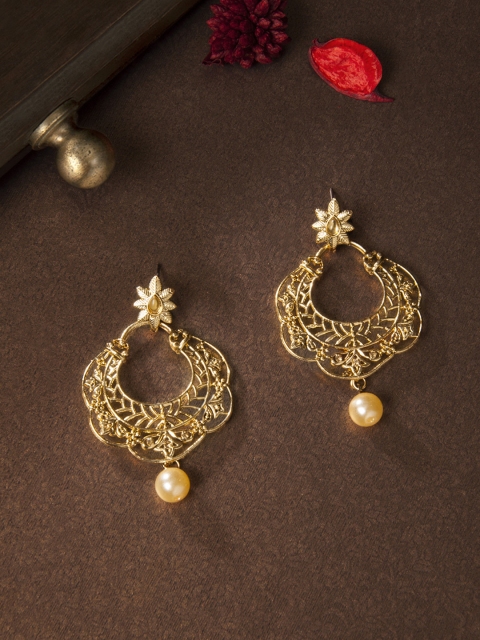 

Rubans Gold-Toned Classic Drop Earrings
