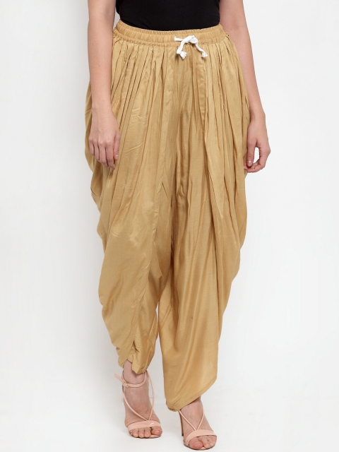 

Jompers Women Beige Solid Dhoti
