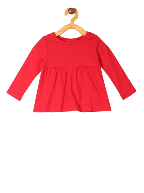 

The Childrens Place Girls Red Solid A-Line Top