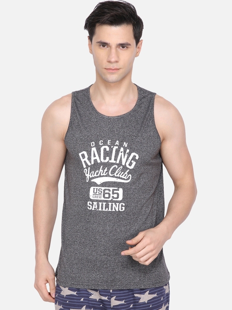 

PROTEENS Men Grey Printed Round Neck T-shirt