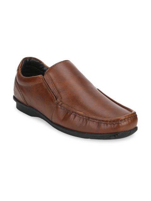 

Bond Street By Red Tape Men Brown Solid Formal Slip-Ons