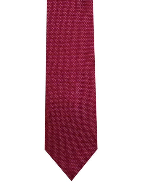 

Louis Philippe Maroon Woven Design Broad Tie