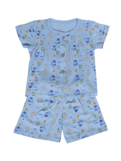 

Chipbeys Girls Blue Printed Night suit